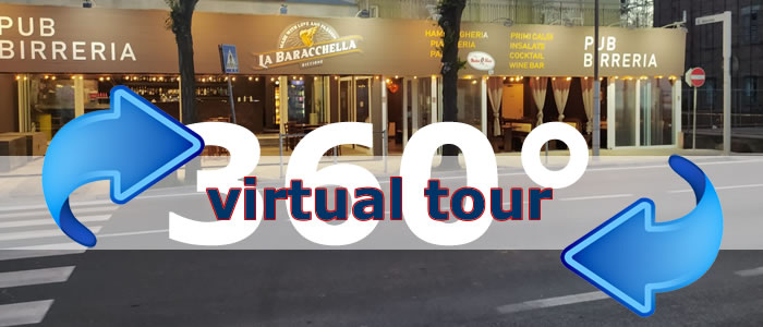 Click per visualizzare il Virtual Tour di La Baracchella Pub Birreria