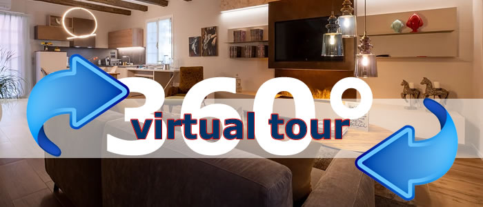 Click per visualizzare il Virtual Tour di Villa Elia Suite Room